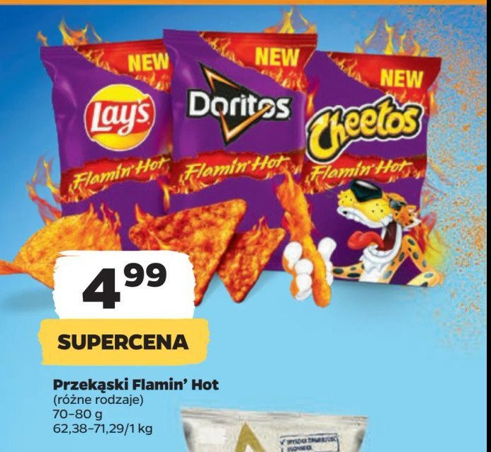 Natchsy flamin' hot Doritos Frito lay doritos promocja