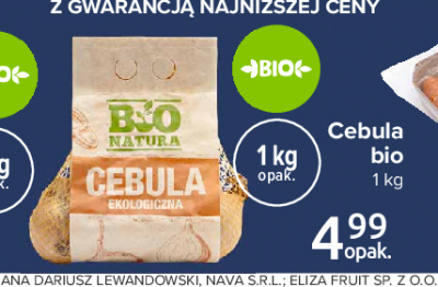 Cebula ekologiczna Carrefour bio promocja