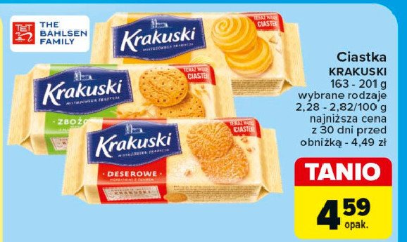 Ciastka zbożowe Krakuski Krakuski bahlsen promocja