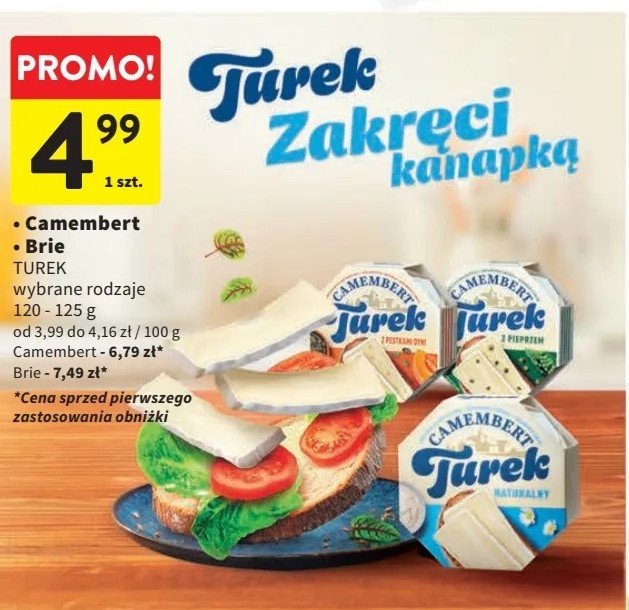 Ser camembert z papryką TUREK Turek 123 promocja