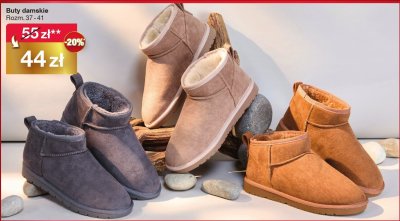 Buty damskie zimowe promocja w Woolworth