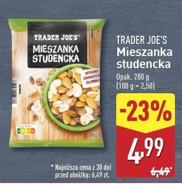 Mieszanka studencka Trader joe's promocja w Aldi