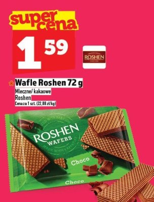 Wafle Roshen 72 g promocja w TOPAZ