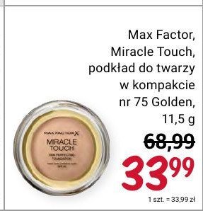 Podkład 75 golden Max factor miracle touch promocja