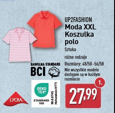 Koszulka polo damska 48/50-56/58 Up2fashion promocja