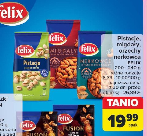 Orzechy nerkowca z pieca lekko solone Felix promocja