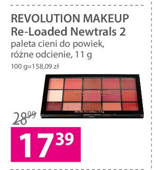Paleta cieni newtrals 2 Revolution make-up promocje