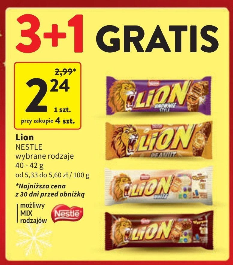 Baton Lion standard promocja w Intermarche