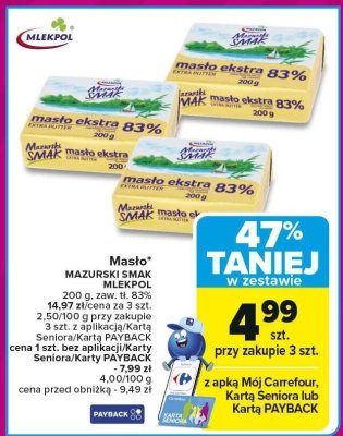 Mas艂o promocja w Carrefour Market