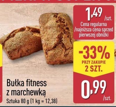 Bułka fitness z marchewką promocja w Aldi