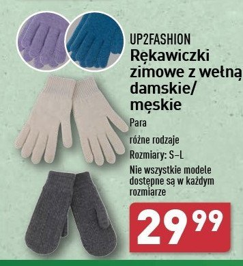 Rękawiczki z wełny męskie Up2fashion promocja