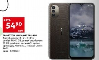 Smartfon g11 3gb/32 gb czarny Nokia promocja