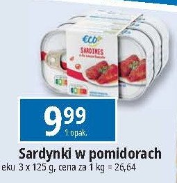 Sardynki w sosie pomidorowym Eco+ promocja