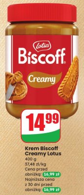 Krem Biscoff Creamy Lotus promocja w Dino