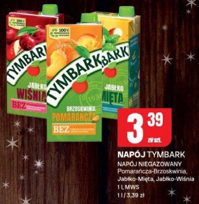 Napój Tymbark Jabłko-Mięta promocja w Chorten
