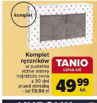 Komplet 2 ręczników promocja w Carrefour