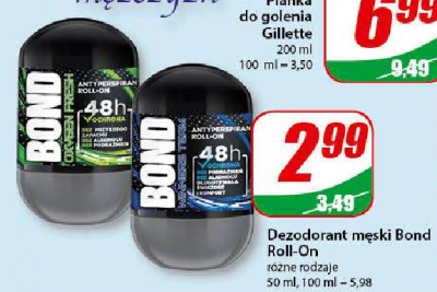 Dezodorant Bond oxygen fresh promocja