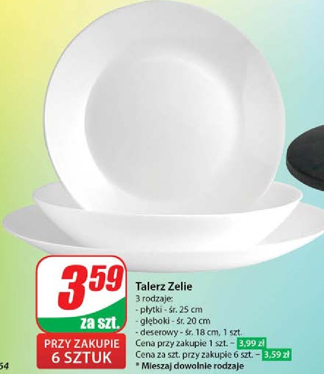 Talerz deserowy zelie 18 cm promocja w Dino