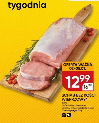Schab bez kości wieprzowy promocja w Chata Polska