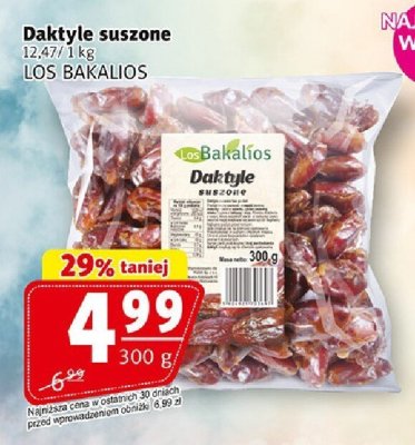 Daktyle suszone LOS BAKALIOS promocja w Prim Market