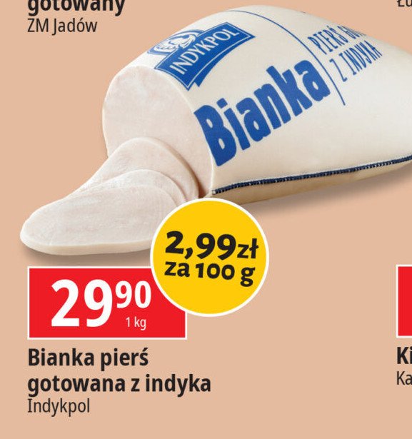 Pierś gotowana z indyka bianka Indykpol promocja w Leclerc