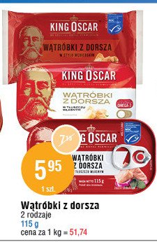Wątróbki z dorsza po węgiersku King oscar promocja