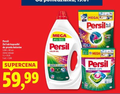 Żel lub kapsułki do prania kolorów Persil promocja w Lidl