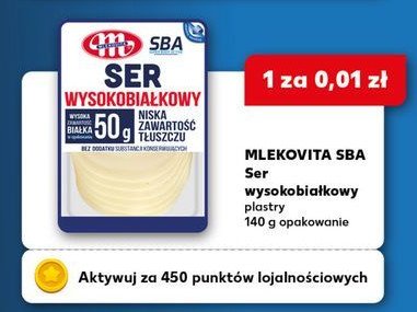 Ser wysokobiałkowy plastry Mlekovita promocja