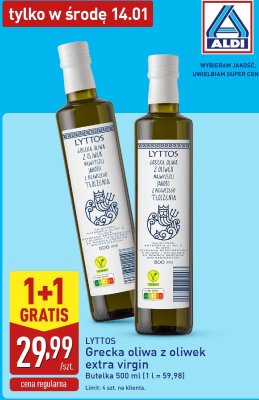 Grecka oliwa z oliwek extra virgin promocja w Aldi