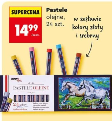 Pastele olejne w zestawie  promocja w Biedronka