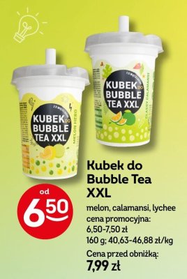 Kubek do Bubble Tea XXL melon, calamansi, lychee promocja w Żabka