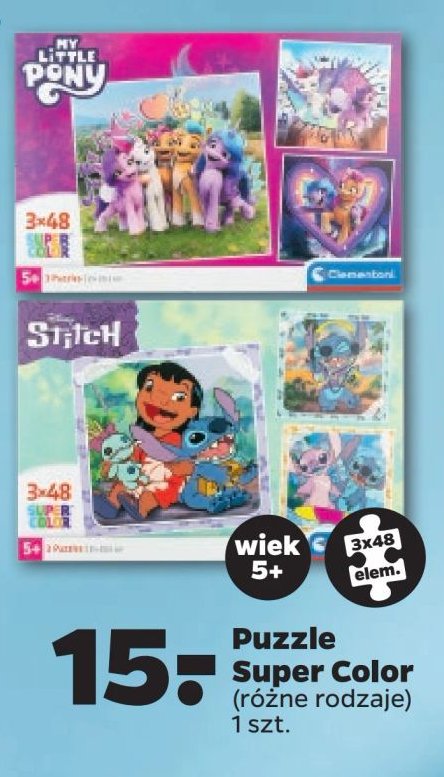 Puzzle super color stitch Clementoni promocja