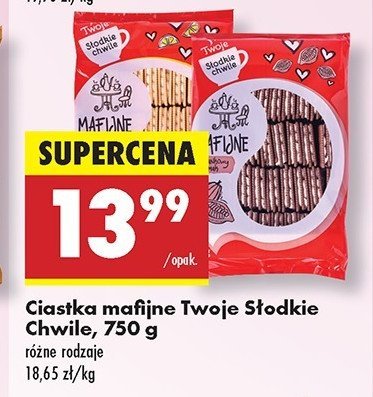 Ciastka mafijne śmietankowe Twoje słodkie chwile promocja w Biedronka