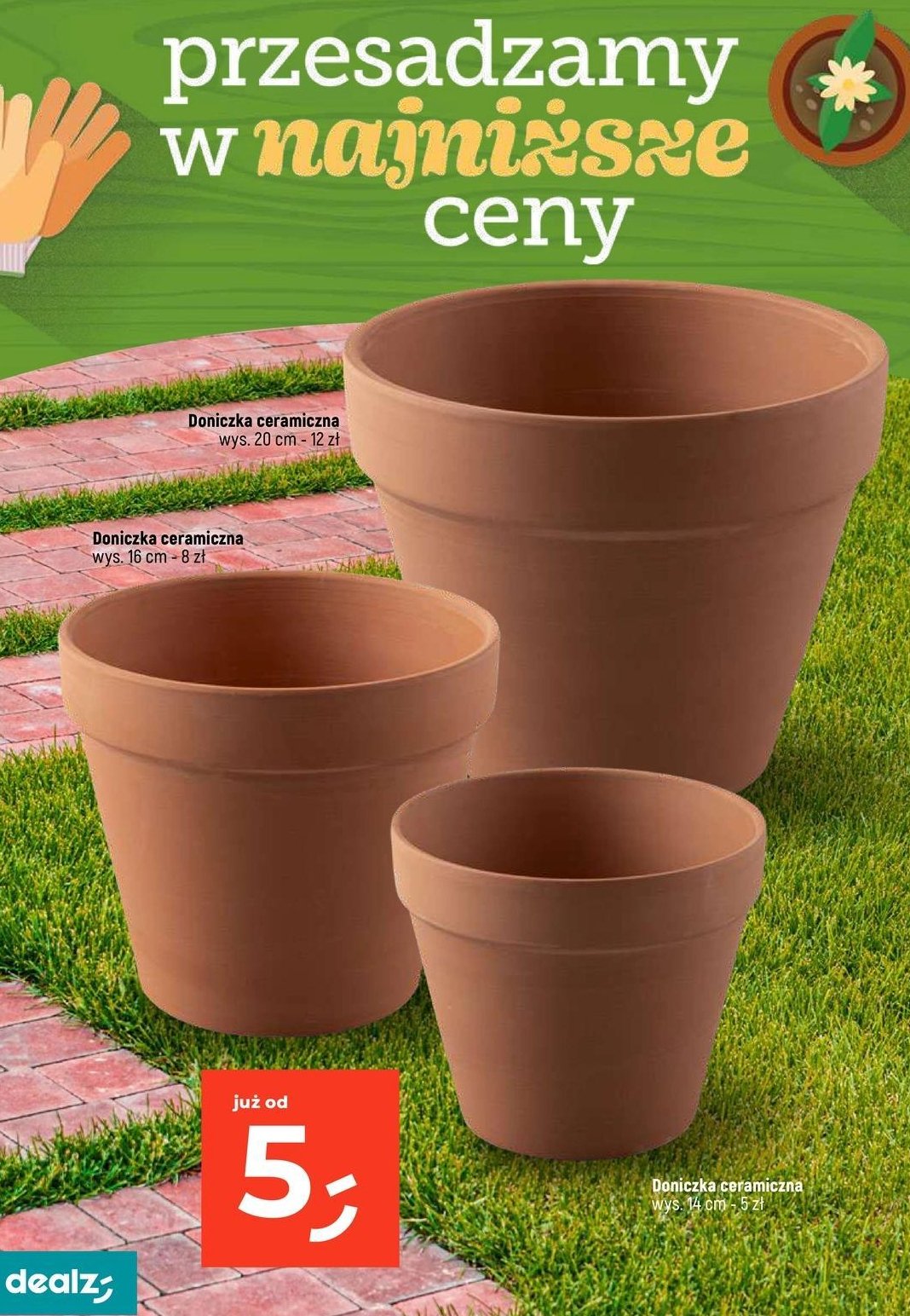 Donica ceramiczna 20 cm promocja