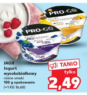 Jogurt mango-marakuja Jagr pro-go promocja