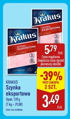 Szynka eksportowa  promocja w Aldi