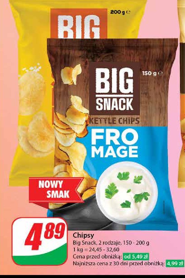 Chipsy solone Big snack promocja