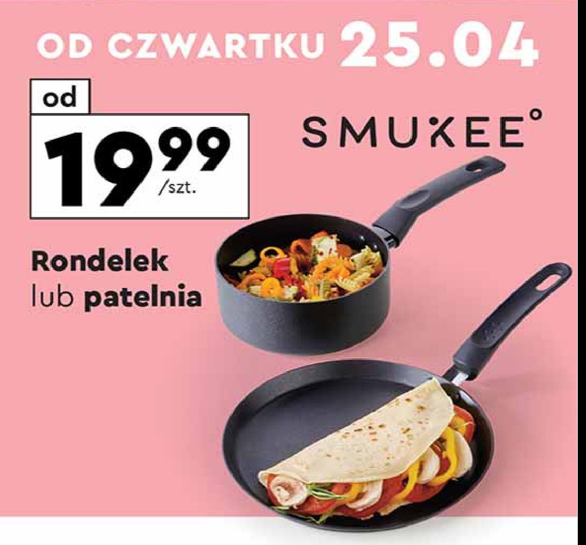 Patelnia do naleśników 22 cm Smukee kitchen promocja w Biedronka