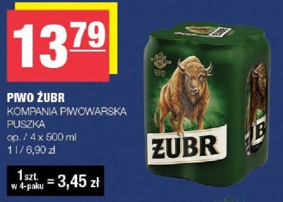 Piwo Żubr Kompania Piwowarska promocja w SPAR