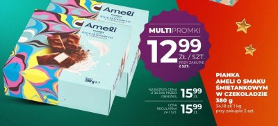 Pianka Ameli o smaku śmietankowym w czekoladzie 380g promocja w Duży Ben