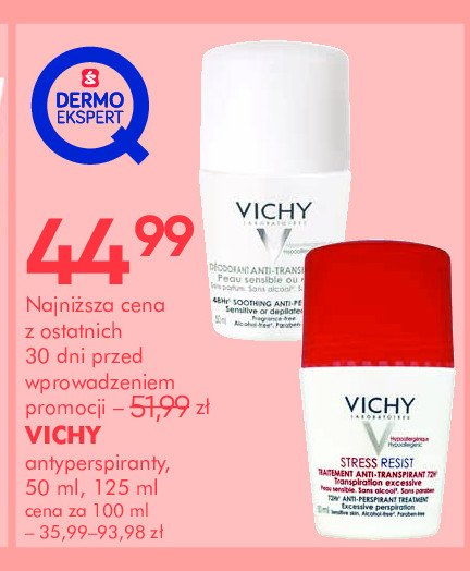 Antyperspirant VICHY STRESS RESIST promocja