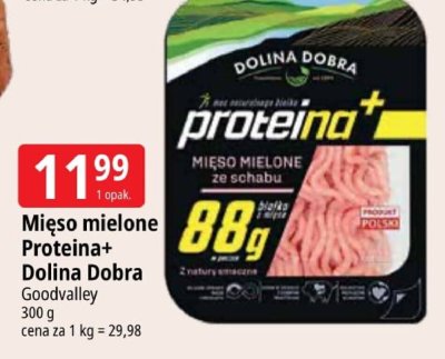 Mięso mielone Proteina+ Dolina Dobra Goodvalley promocja w Leclerc
