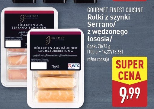 Rolki z szynki serrano Gourmet finest cuisine promocja