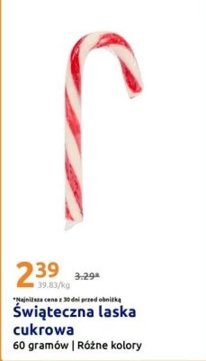 Świąteczna laska cukrowa promocja w Action