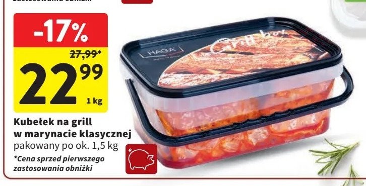 Kubełek na grill w marynacie klasycznej Haga promocja