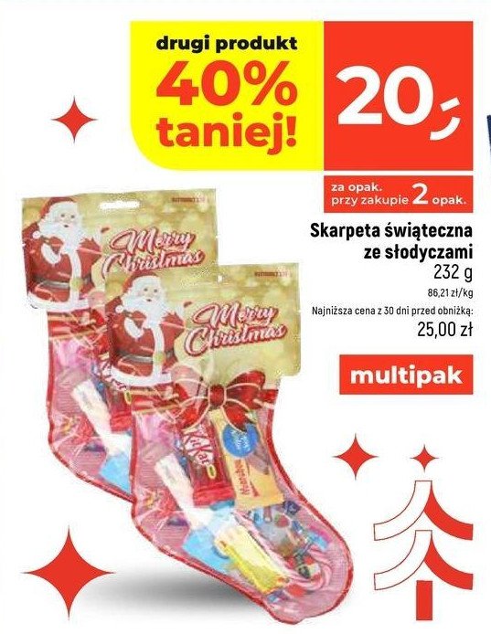 Skarpeta ze słodyczami promocja w Dealz