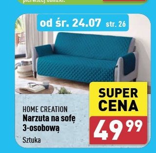 Narzuta na sofę Home creation promocja