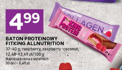 Baton proteinowy FitKing raspberry-coconut promocja w Stokrotka