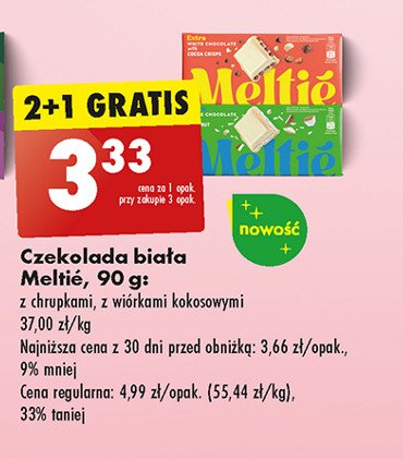 Czekolada z chrupkami Meltie promocja