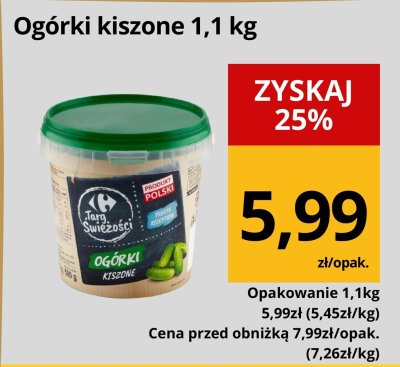 Og贸rki kiszone promocja w Supeco